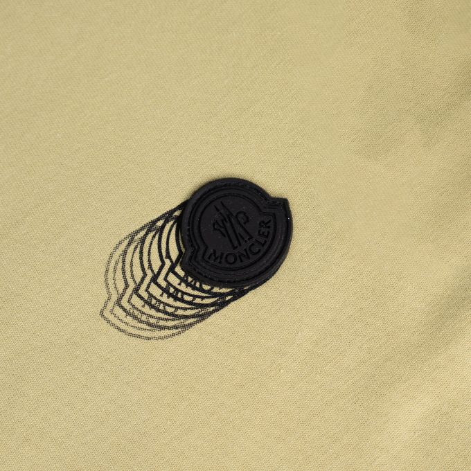 Faded Logo Motif Cotton T-Shirt