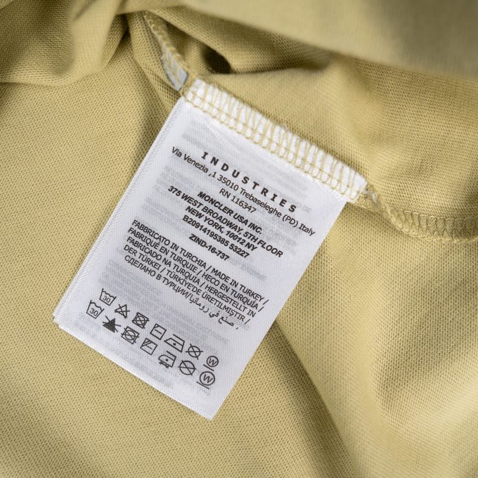 Faded Logo Motif Cotton T-Shirt