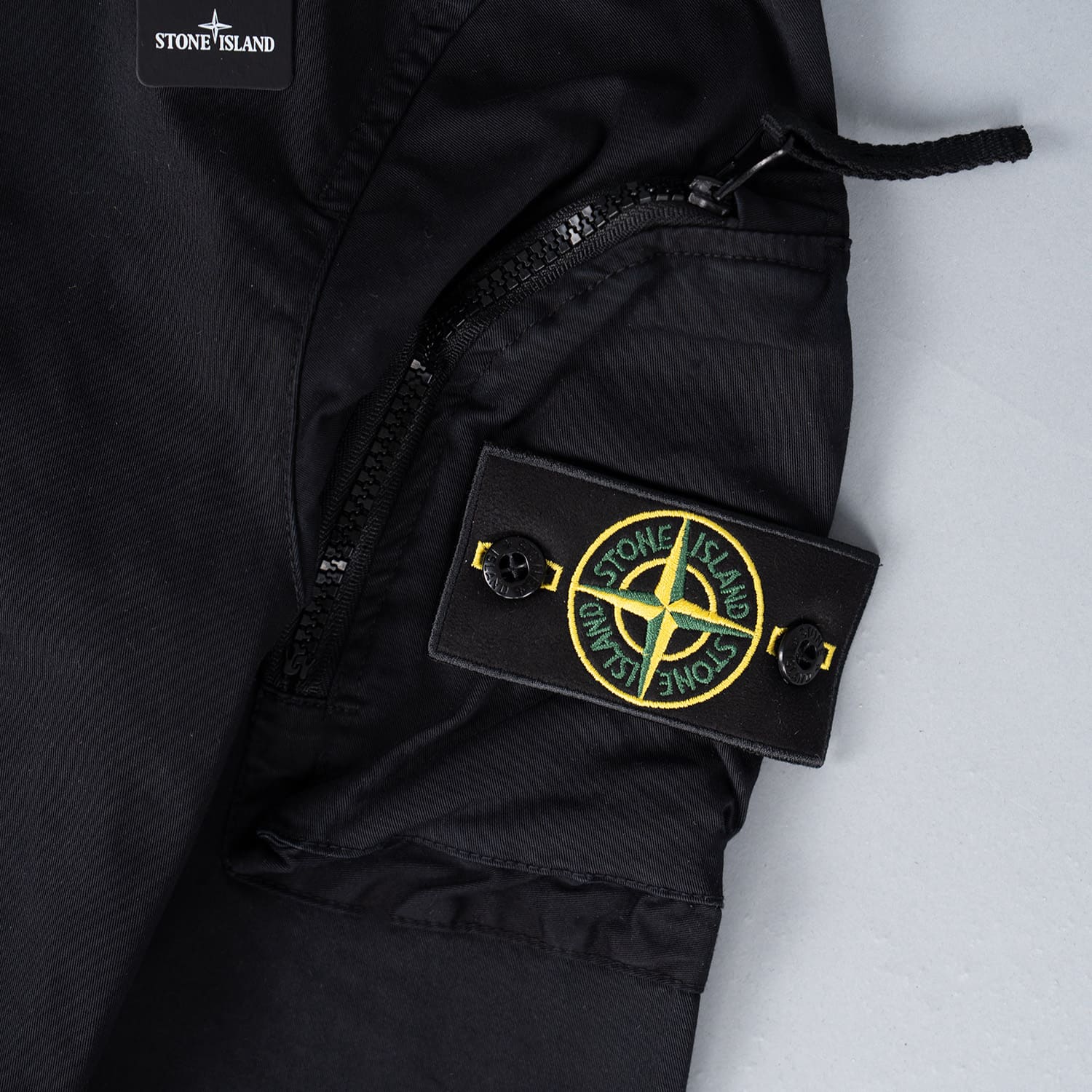 Black Overshirt with Zip - Image 3