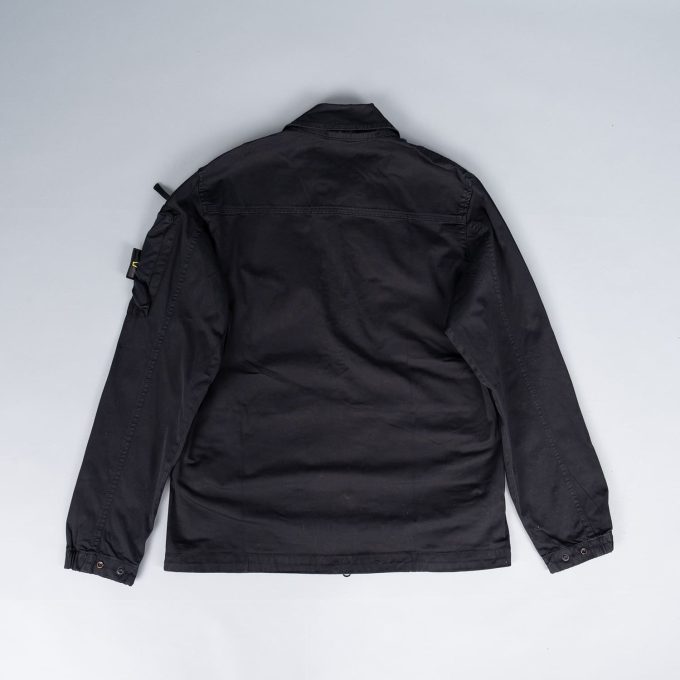 Black Overshirt with Zip