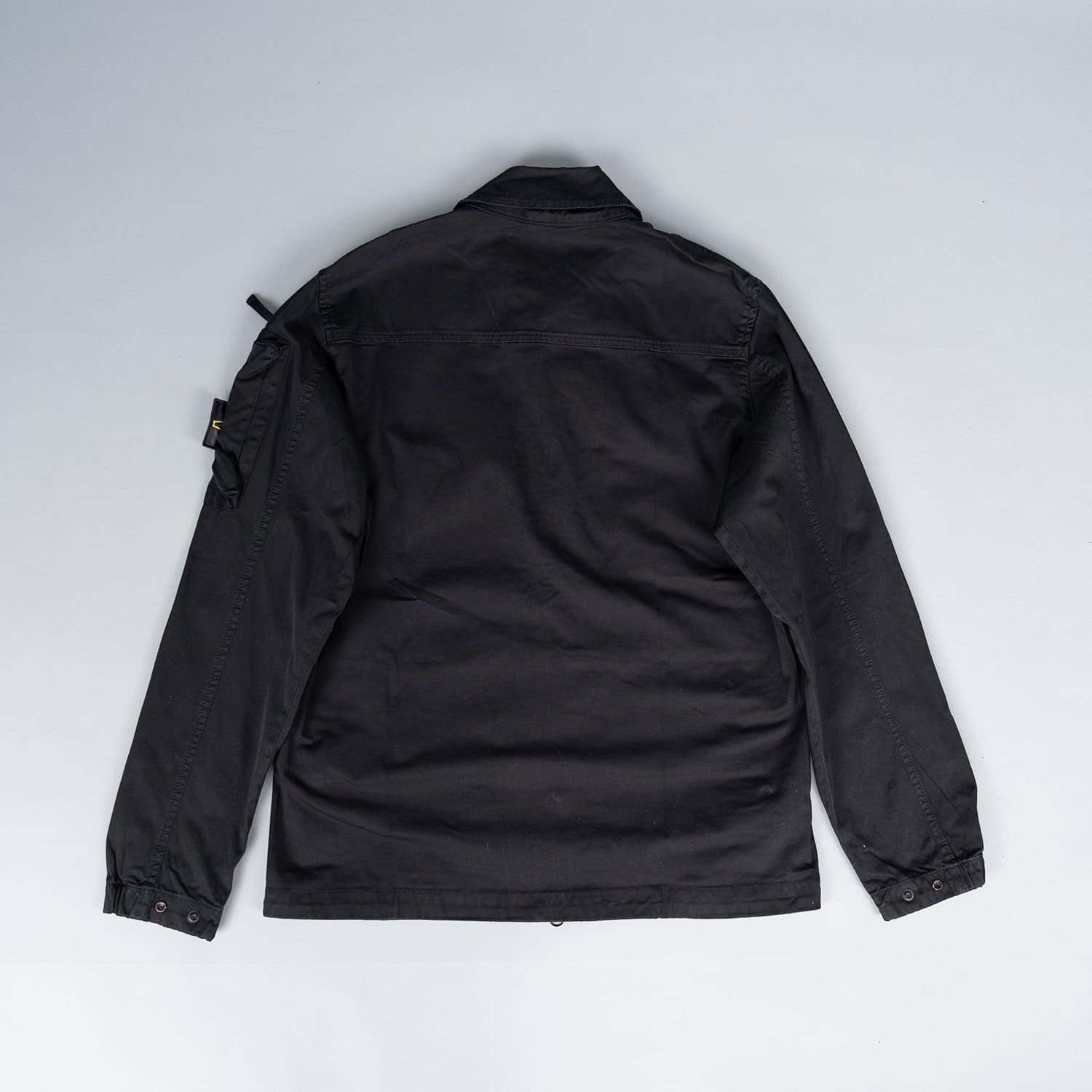 Black Overshirt with Zip - Image 4