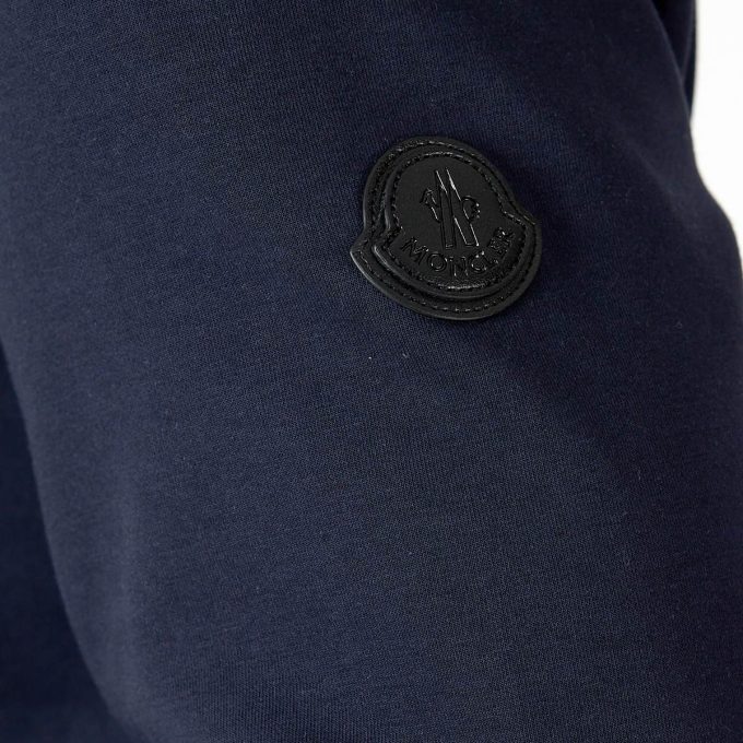 Navy Cotton Half-Zip Sweatshirt