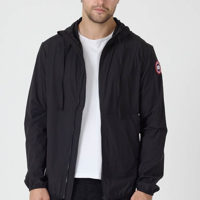 Black Packable lightweight jacket