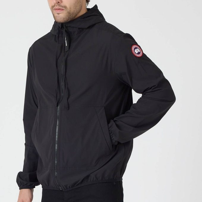 Black Packable lightweight jacket