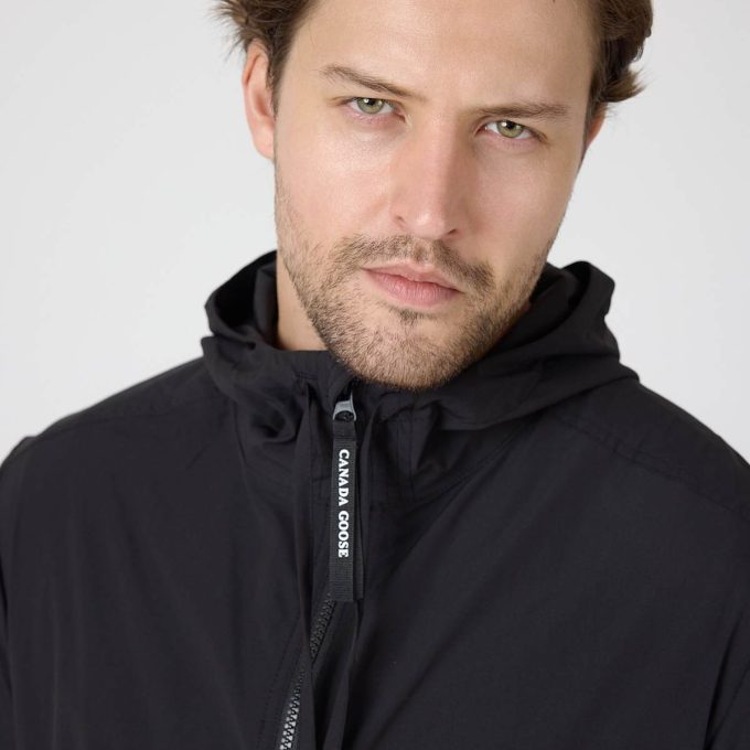 Black Packable lightweight jacket
