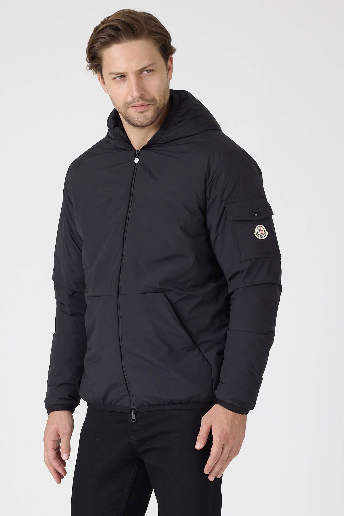 Black Lightweight Down Jacket - Image 7