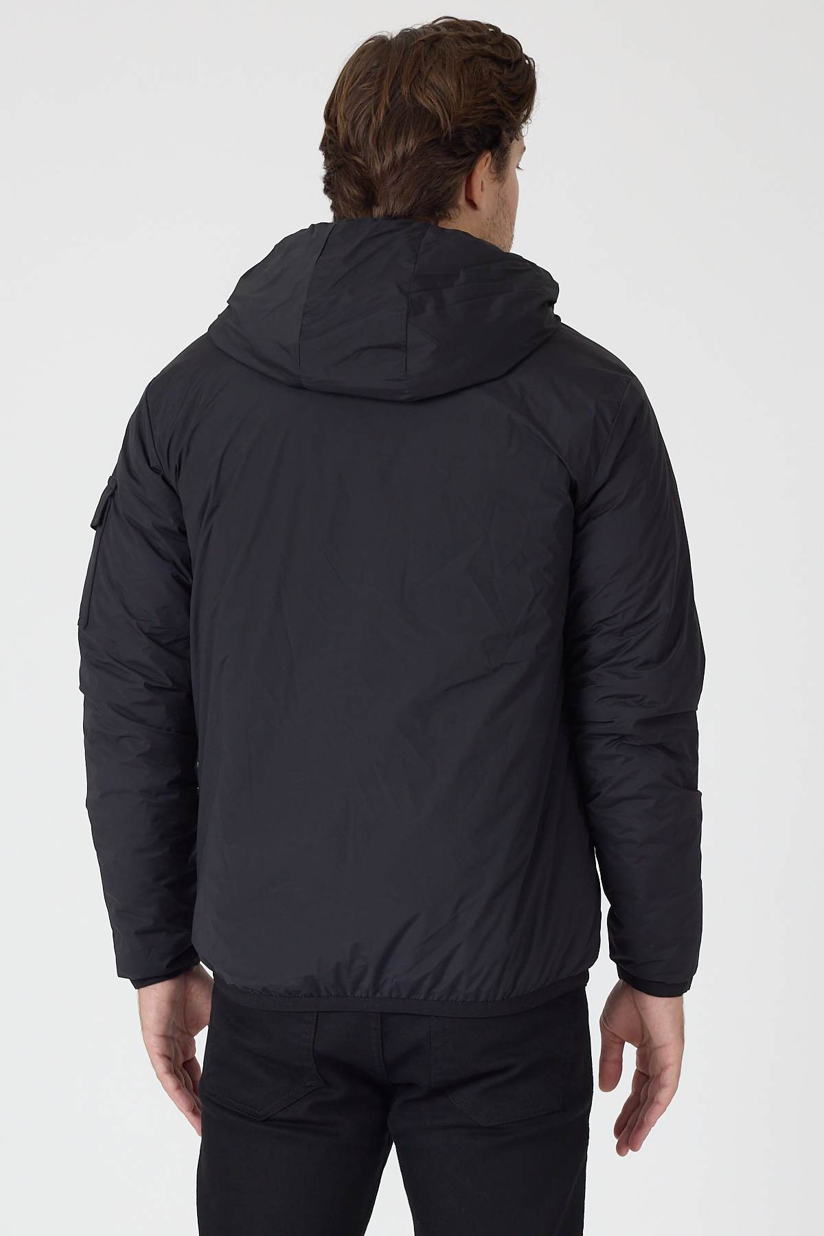 Black Lightweight Down Jacket - Image 10