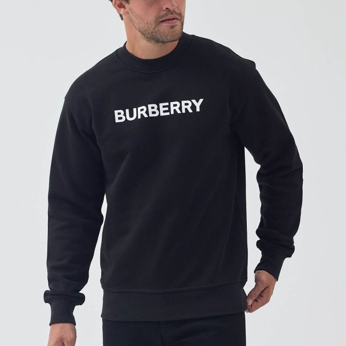 Black Modern Logo print sweatshirt