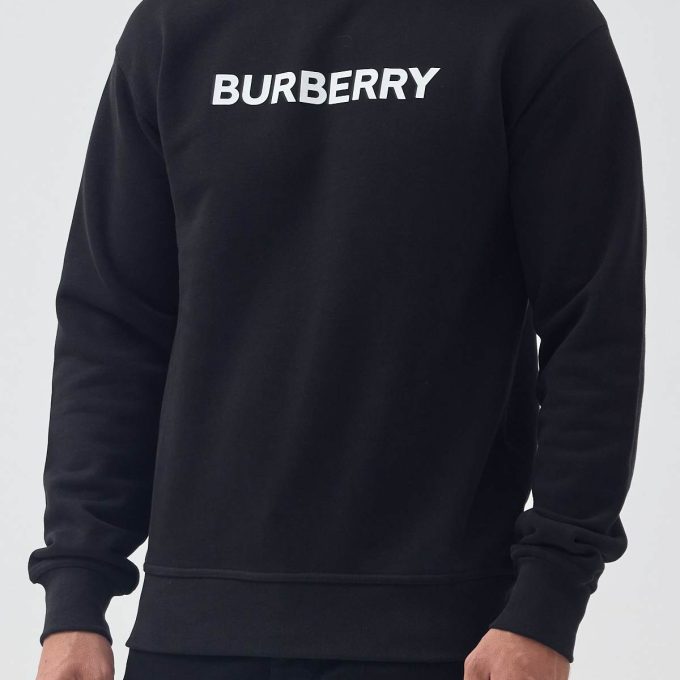 Black Modern Logo print sweatshirt