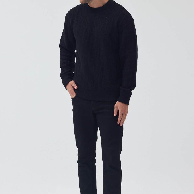 Black Oblique Sweater
