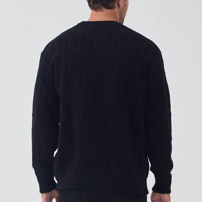 Black Oblique Sweater