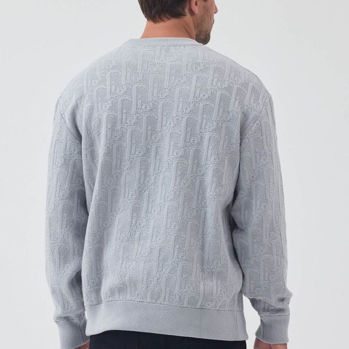 Grey Oblique Sweater