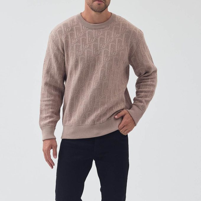 Beige Oblique Sweater