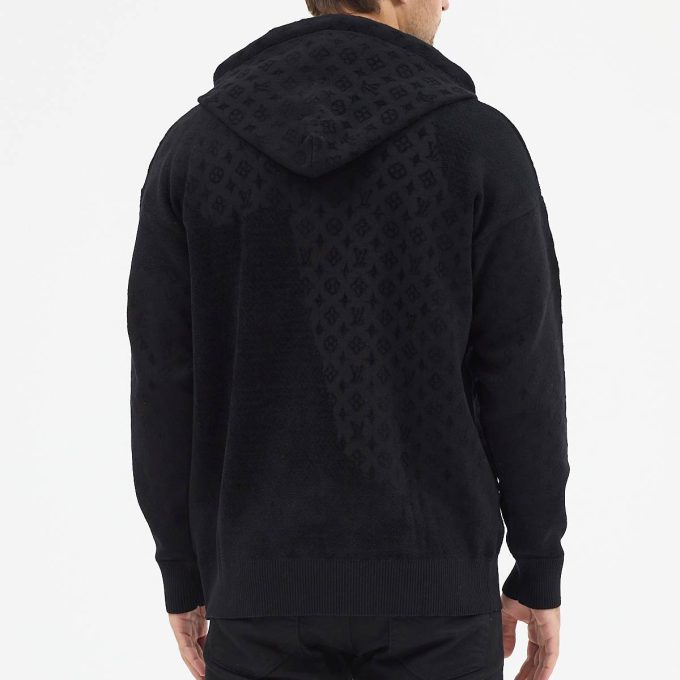 Black Jacquard Hoodie