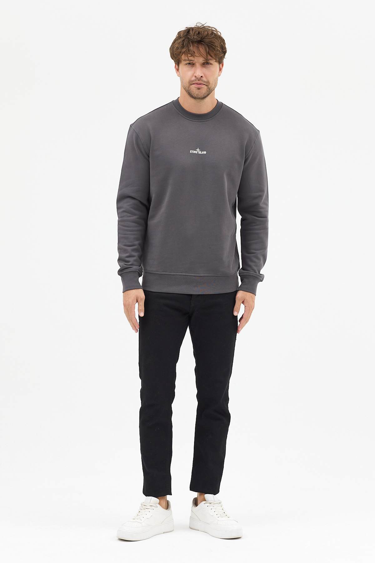 Black cotton fleece sweatshirt - Image 6