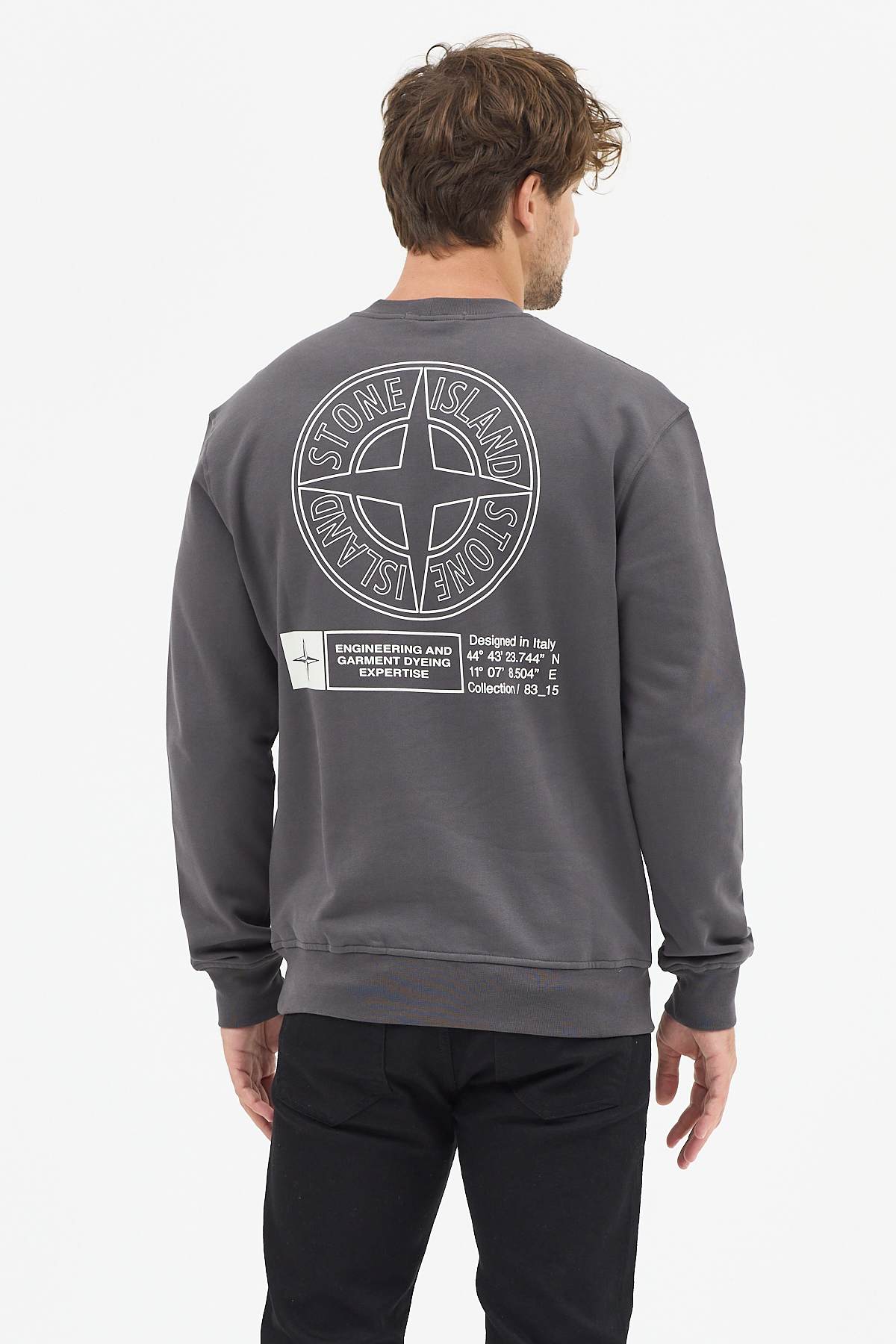 Black cotton fleece sweatshirt - Image 9