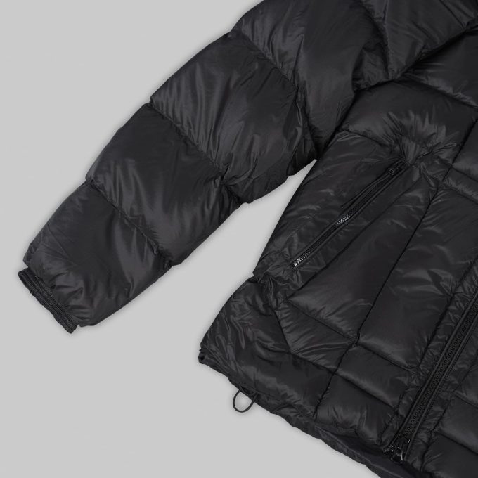 Black Shell Medium Down Jacket