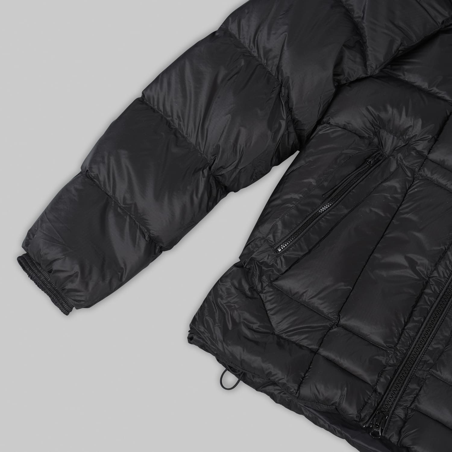 Black Shell Medium Down Jacket - Image 4