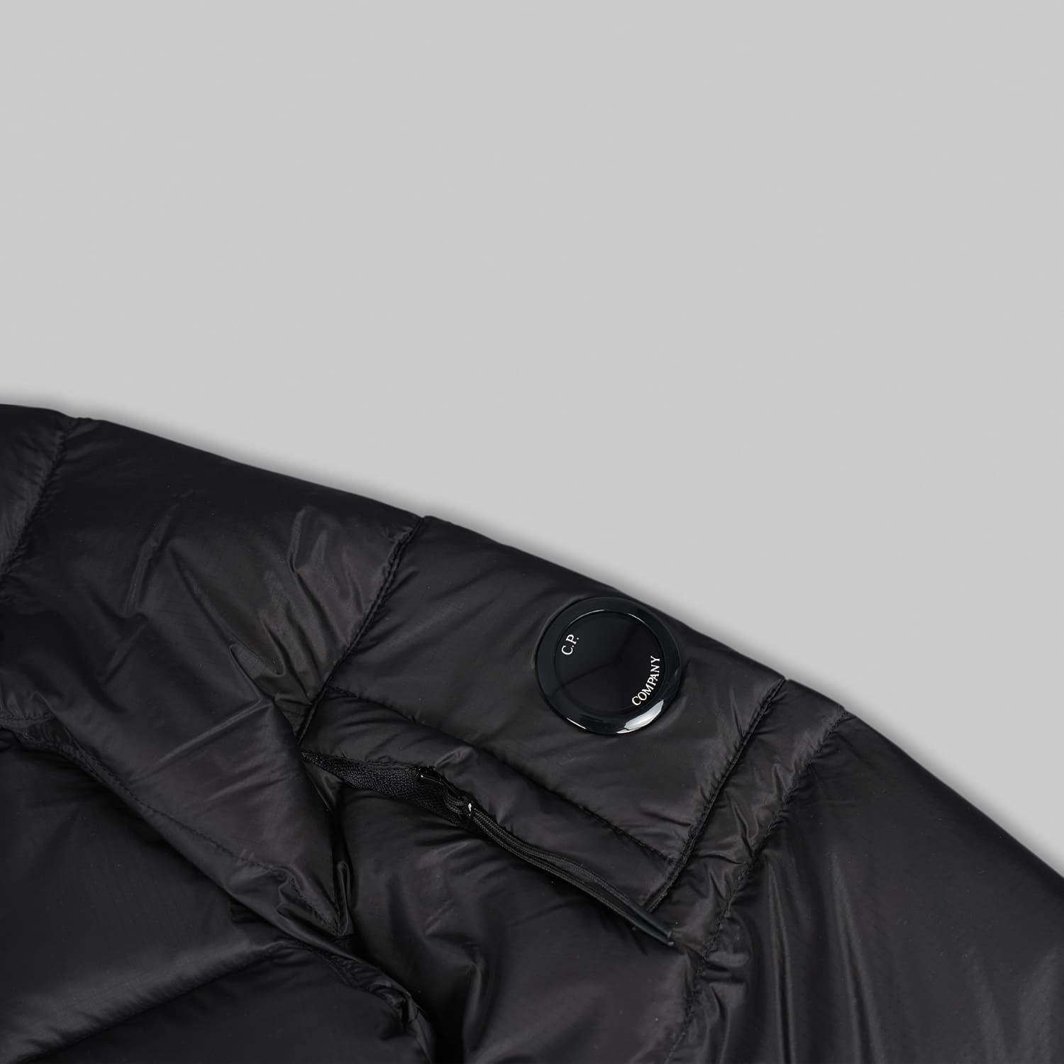 Black Shell Medium Down Jacket - Image 6