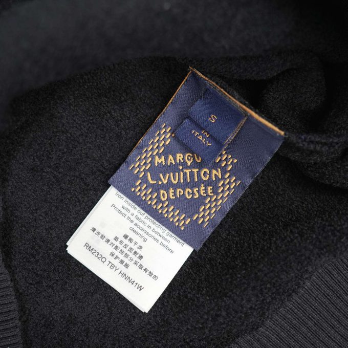 Black Jacquard Hoodie