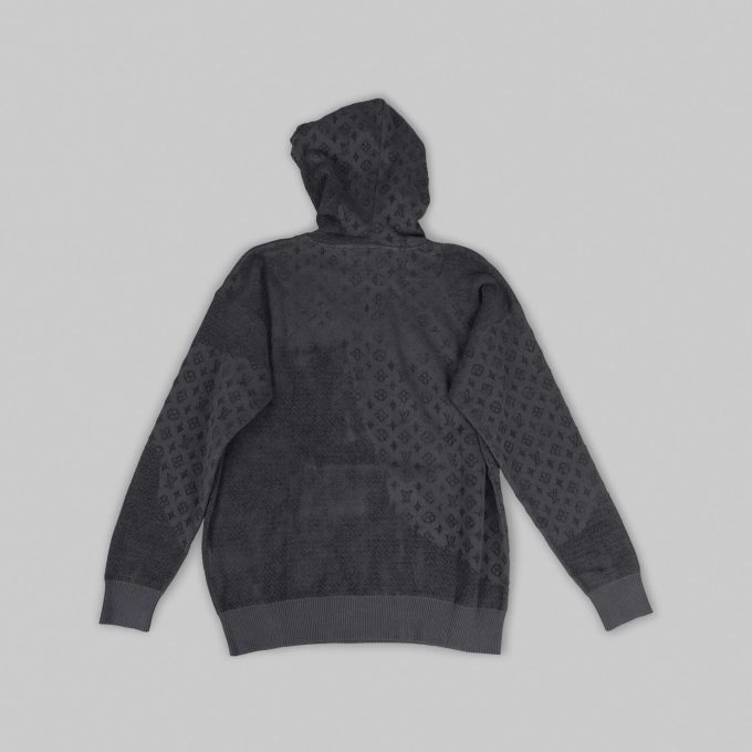 Black Jacquard Hoodie
