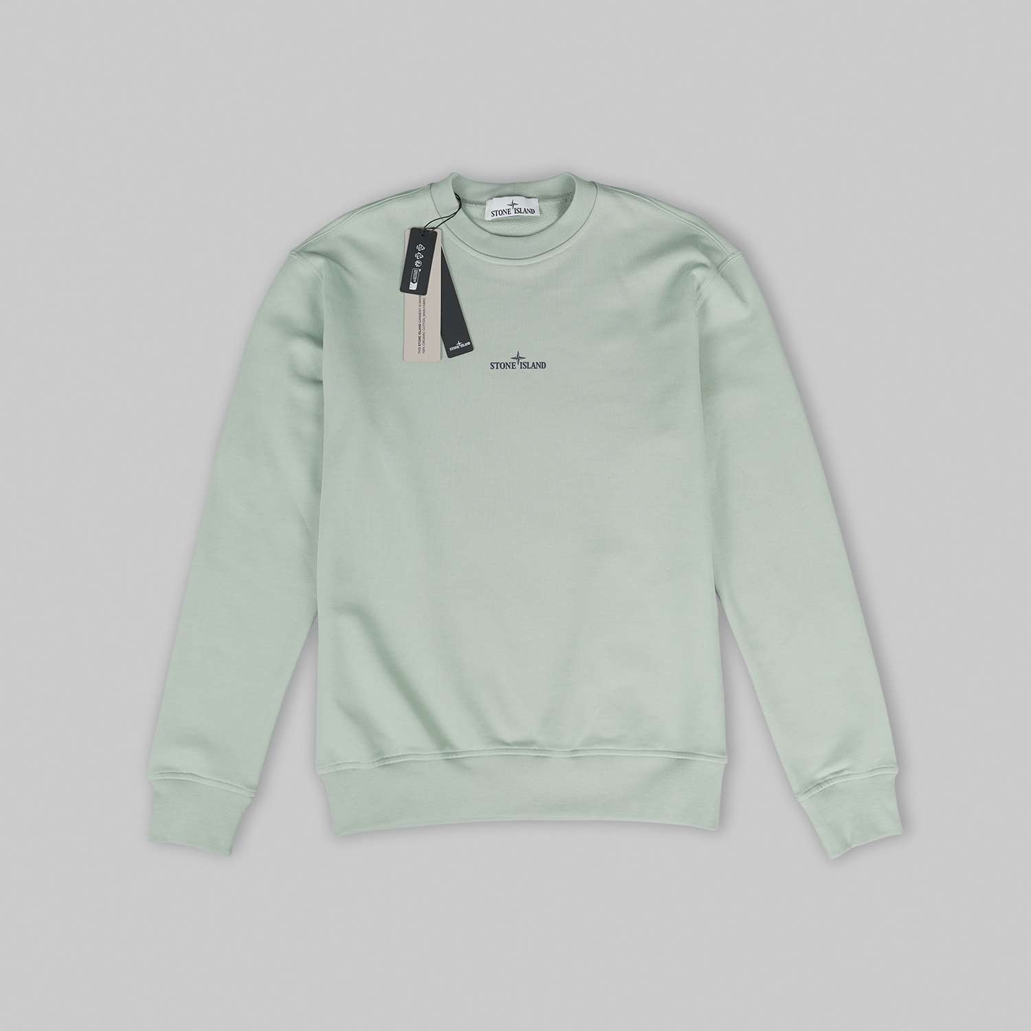 Sage Green cotton fleece sweatshirt