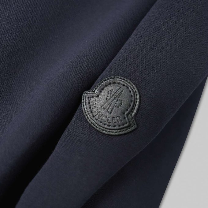 Navy Cotton Half-Zip Sweatshirt