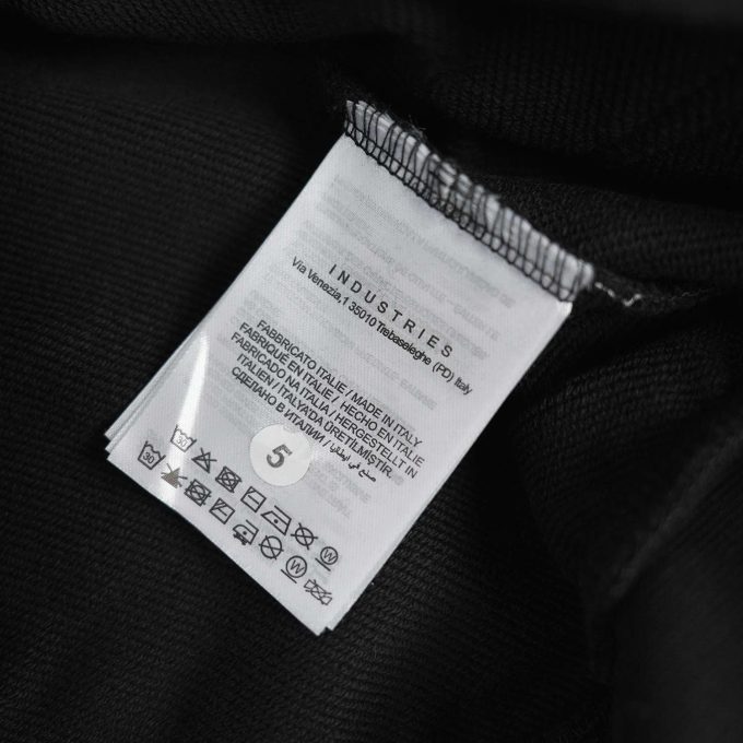 Black Adjustable Cotton Hoodie