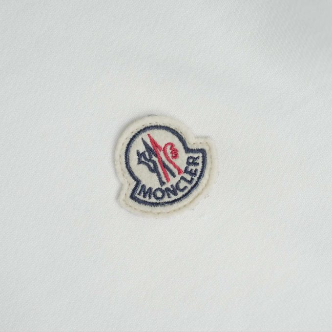 White Logo Patch Cotton Sweatshirt