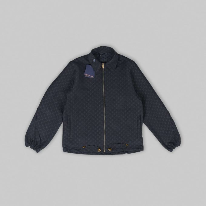 Black Cotton Blouson Overshirt