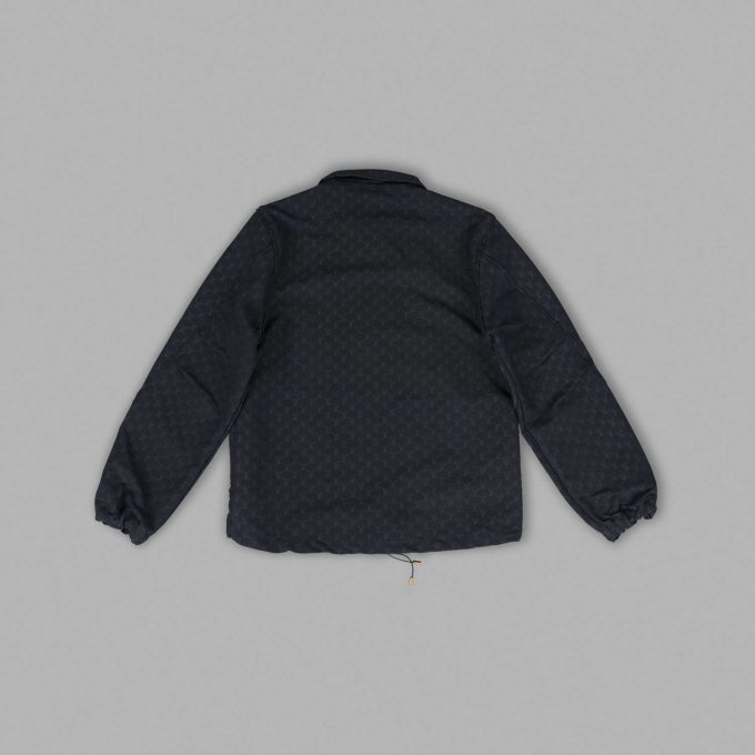 Black Cotton Blouson Overshirt