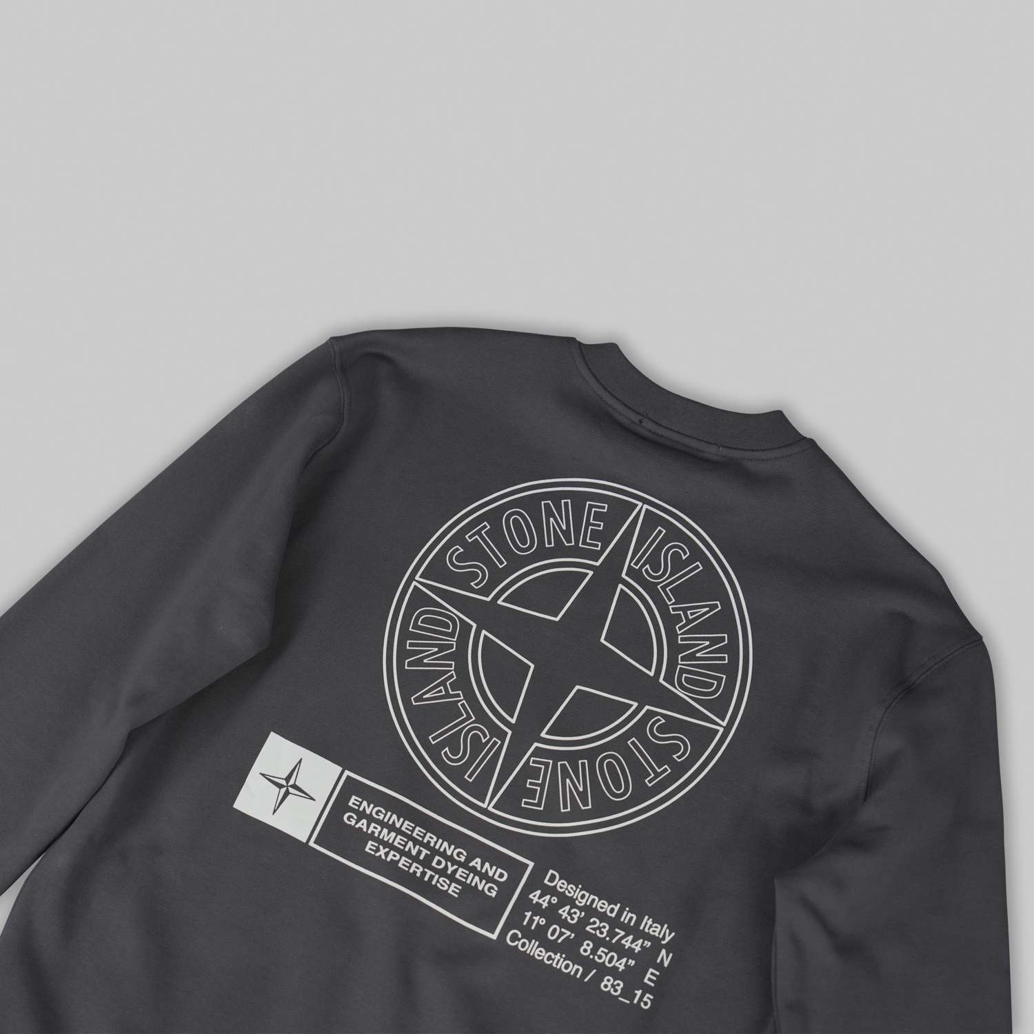 Black cotton fleece sweatshirt - Image 3