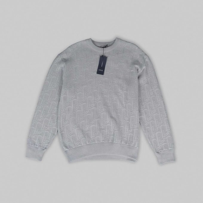 Grey Oblique Sweater