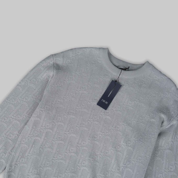 Grey Oblique Sweater
