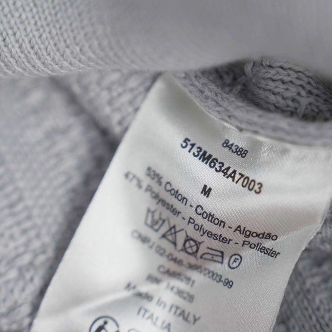 Grey Oblique Sweater