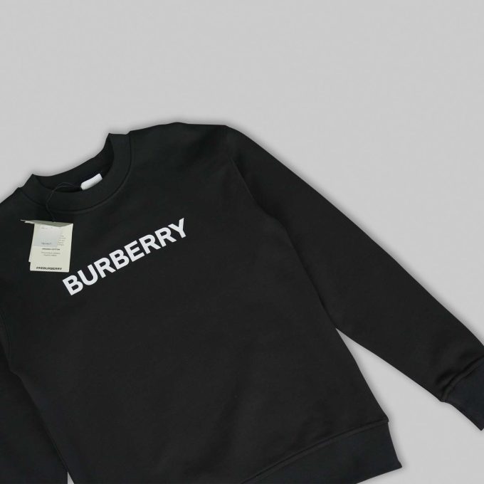 Black Modern Logo print sweatshirt