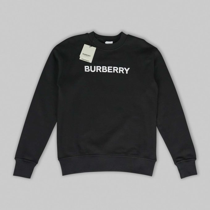 Black Modern Logo print sweatshirt