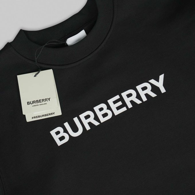 Black Modern Logo print sweatshirt