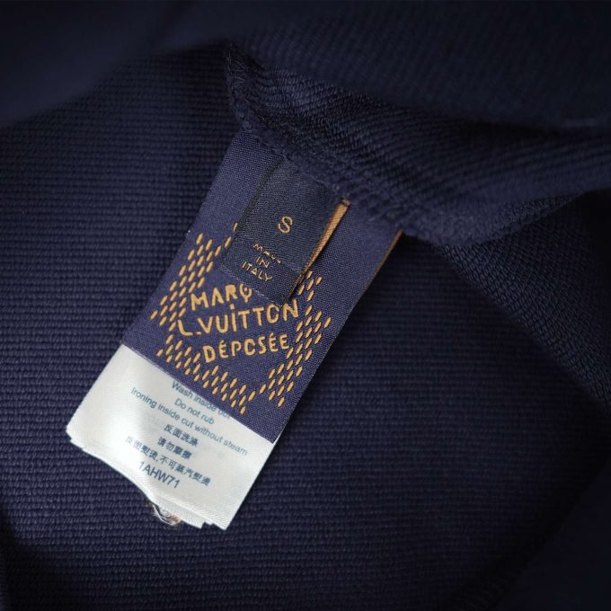Navy Embroidered Signature Hoodie