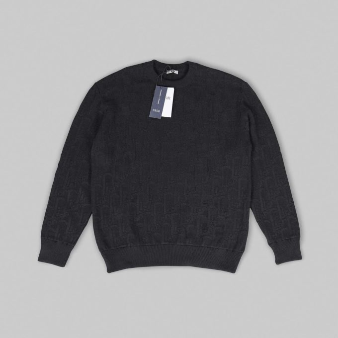 Black Oblique Sweater