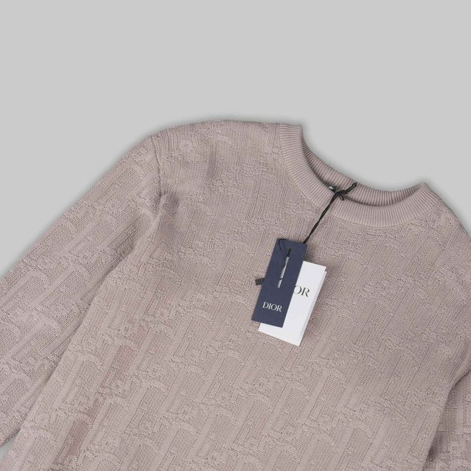 Beige Oblique Sweater
