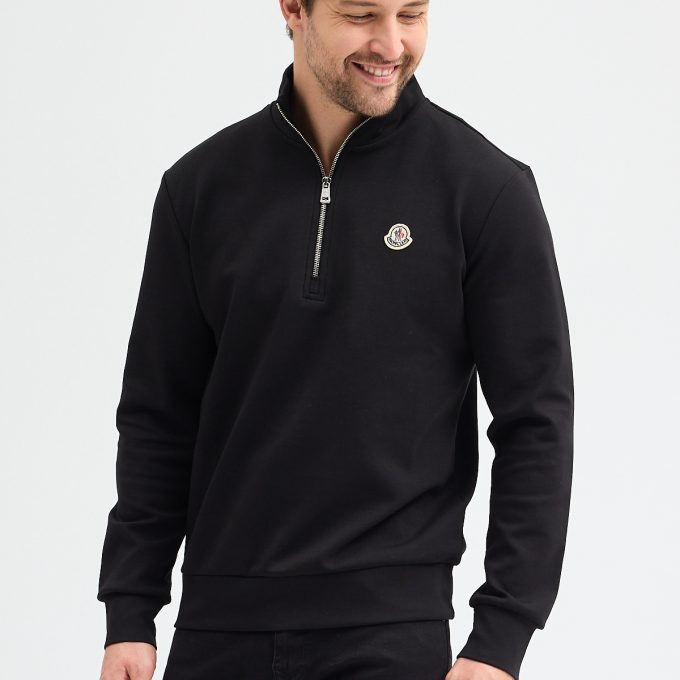 Black Quarter Zip Sweatshirt
