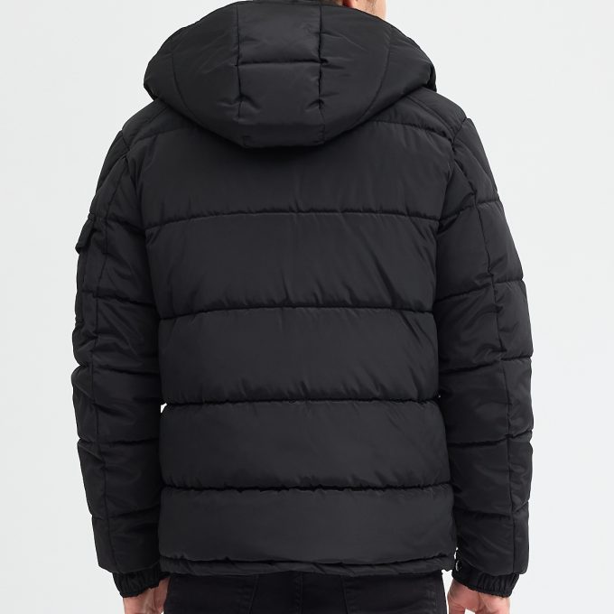 Black Matte Short Down Jacket