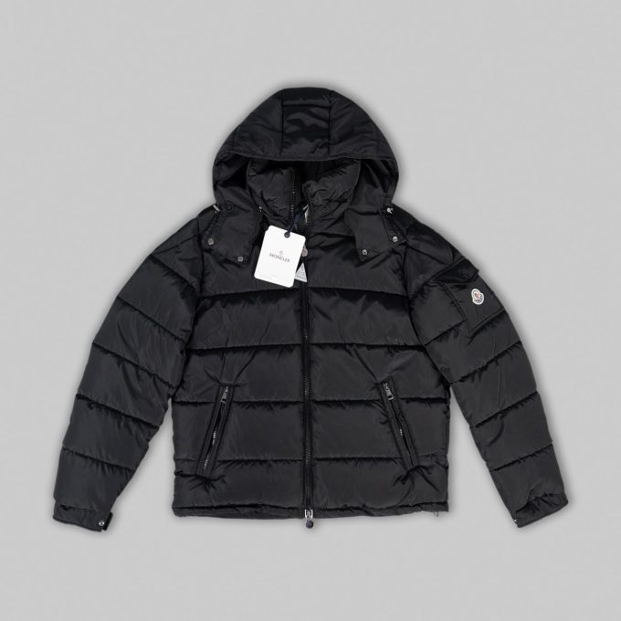 Black Matte Short Down Jacket