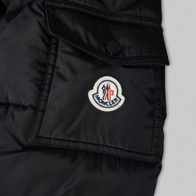 Black Matte Short Down Jacket