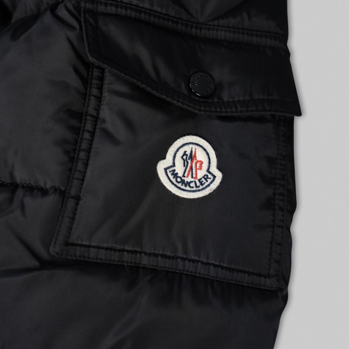 Black Matte Short Down Jacket - Image 4