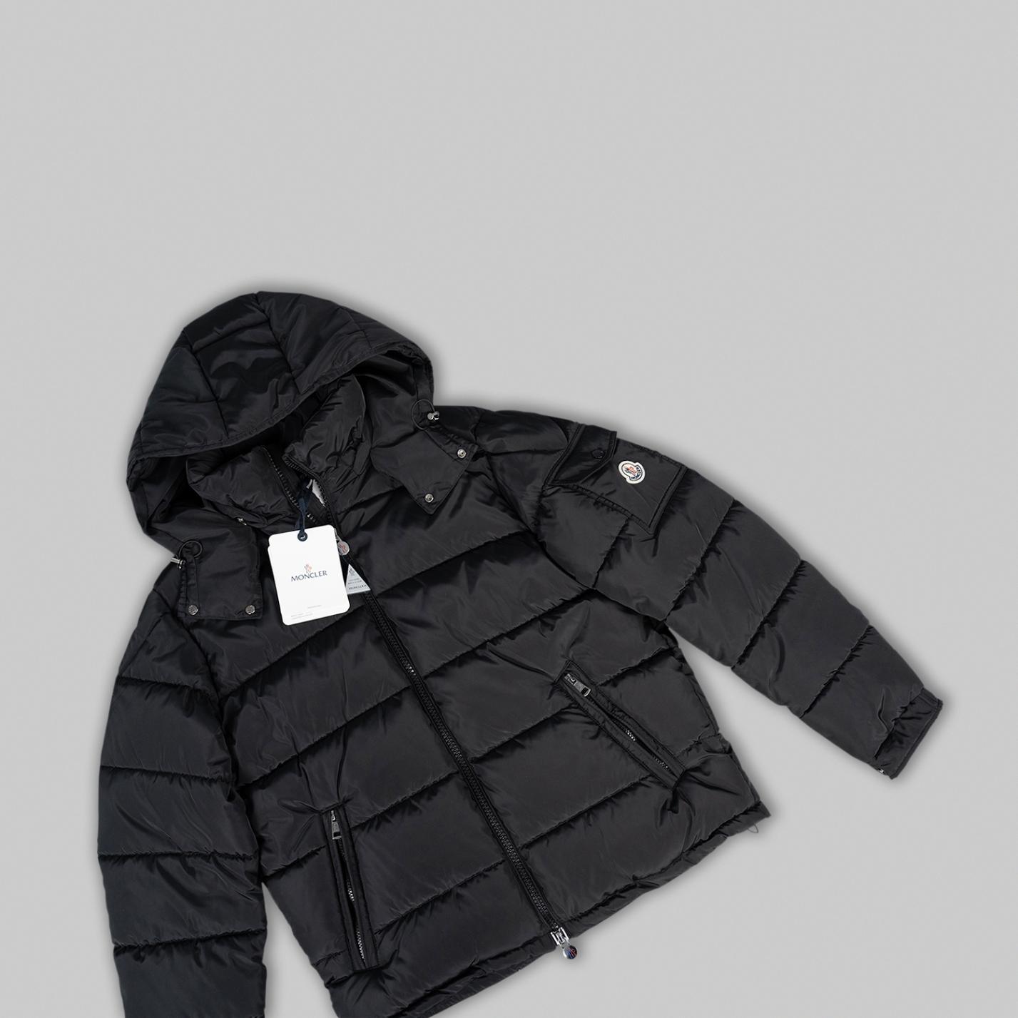 Black Matte Short Down Jacket - Image 5