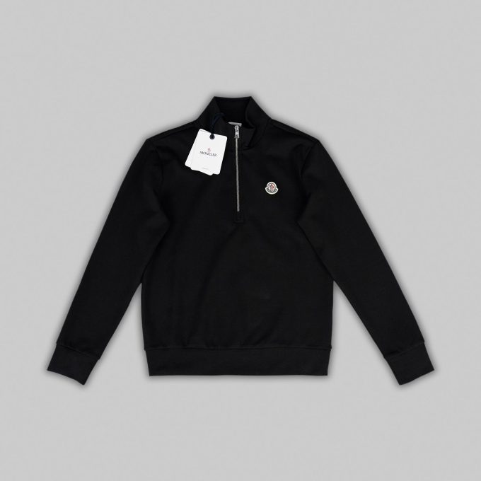 Black Quarter Zip Sweatshirt