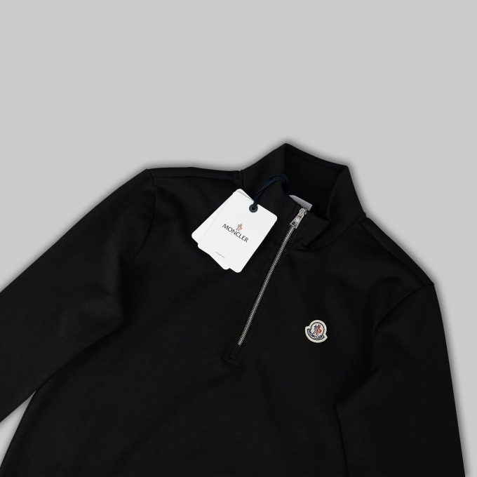 Black Quarter Zip Sweatshirt
