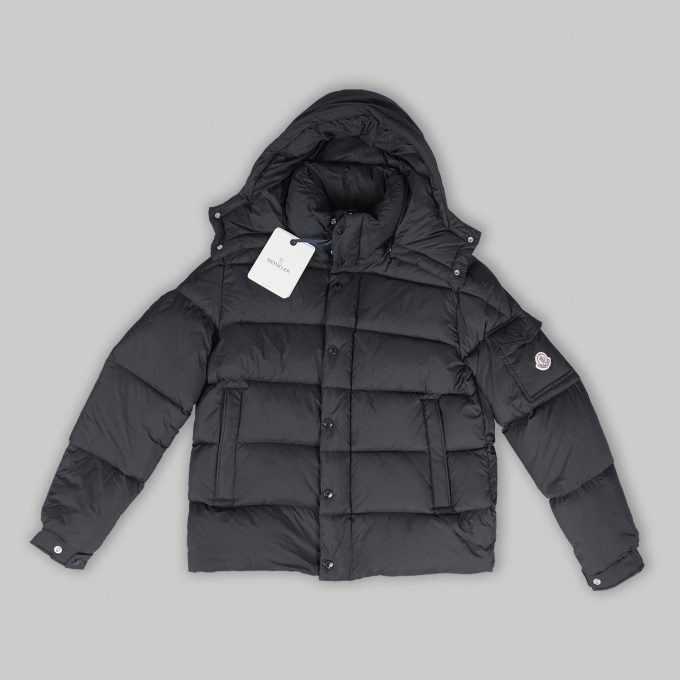 Black Button / Zip Down Jacket